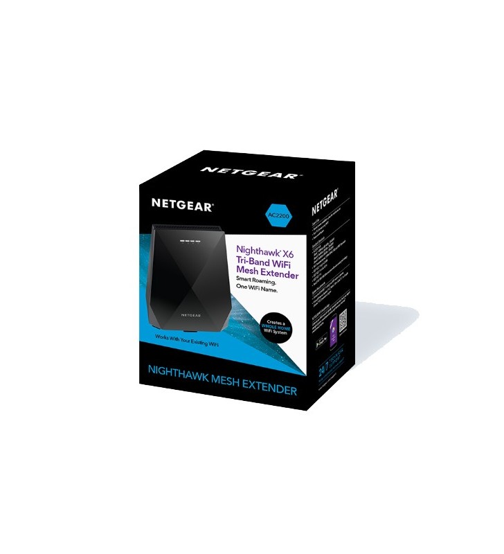 Netgear Nighthawk X6 Transmițător rețea 10,100,1000 Mbit/s Negru