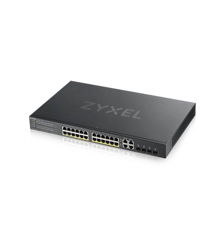 Zyxel GS1920-24HPV2 Gestionate Gigabit Ethernet (10/100/1000) Negru Power over Ethernet (PoE) Suport