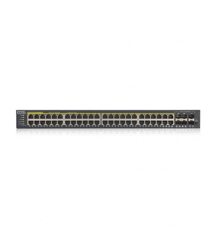 Zyxel GS1920-48HPV2 Gestionate Gigabit Ethernet (10/100/1000) Negru Power over Ethernet (PoE) Suport