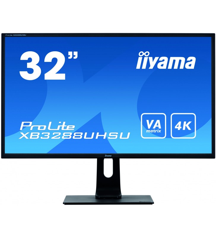 iiyama ProLite XB3288UHSU-B1 LED display 80 cm (31.5") 3840 x 2160 Pixel 4K Ultra HD Negru