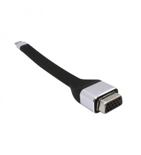 i-tec C31FLATVGA60HZ cabluri prelungitoare cu mufe mamă/tată USB-C VGA Negru