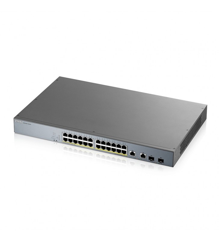 Zyxel GS1350-26HP-EU0101F switch-uri Gestionate L2 Gigabit Ethernet (10/100/1000) Gri Power over Ethernet (PoE) Suport
