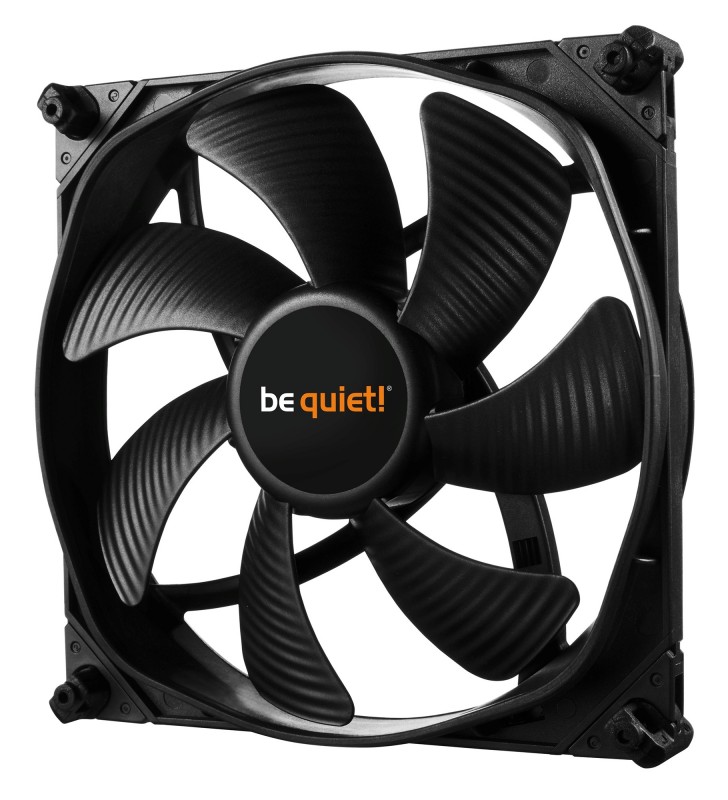 be quiet! SilentWings 3 Carcasă calculator Distracţie 14 cm Negru
