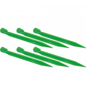 Cuie de plastic cu vârf înalt (verde, 6 bucăți, 20 cm)
