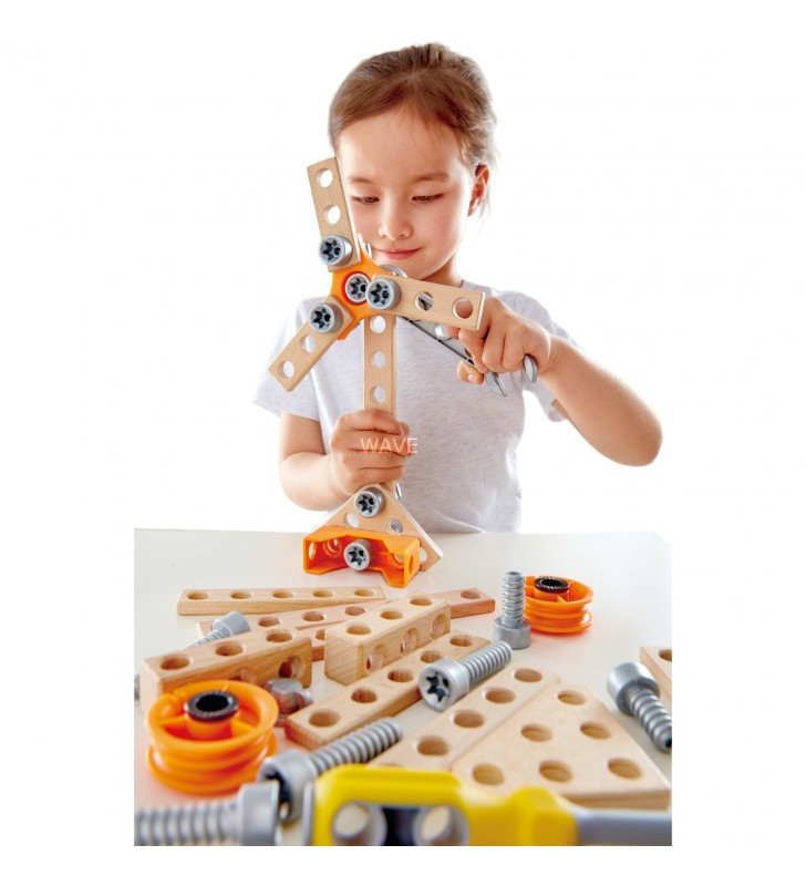 Set de pornire Hape inventor, jucărie de construcție