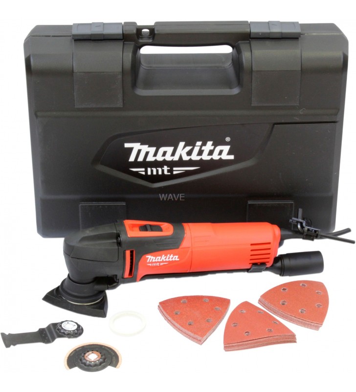 Instrument multiplu Makita  M9800KX4 (roșu/negru, 200 wați, set de accesorii din 33 de piese)