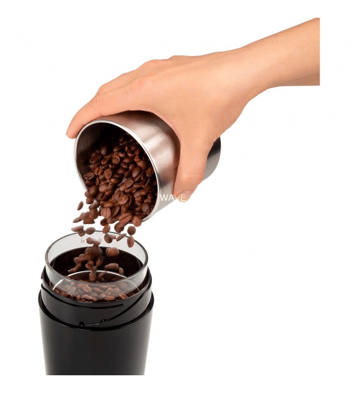 DeLonghi  KG210, rasnita de cafea (negru/oțel inoxidabil)
