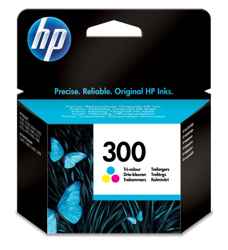 HP Cartuş de cerneală original 300 Tri-color