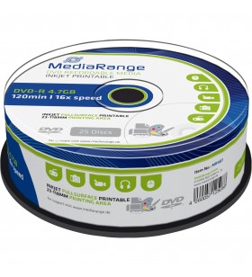 MediaRange  DVD-R 4,7 GB, DVD-uri goale (16x, 25 bucăți)