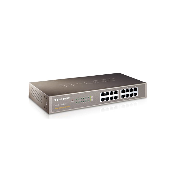 TP-LINK TL-SF1016DS switch-uri Fast Ethernet (10/100) Negru
