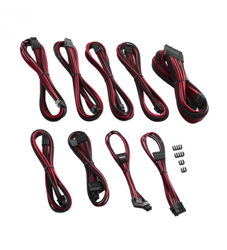 PRO ModMesh Cable Extension Kit- BLACK/ BLOOD RED