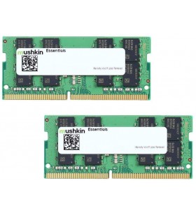 Mushkin Essentials – DDR4 Laptop DRAM – 64GB (2x32GB) SODIMM Memory Kit – 2933MHz (PC4-23400) CL-21 – 260-pin 1.2V Notebook RAM – Dual-Channel – Low-Voltage – (MES4S293MF32GX2)
