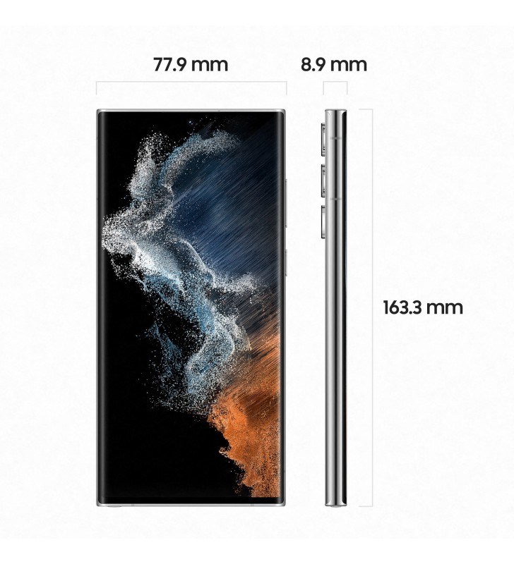 Samsung Galaxy S22 Ultra SM-S908B 17,3 cm (6.8") Dual SIM Android 12 5G USB tip-C 12 Giga Bites 256 Giga Bites 5000 mAh Alb