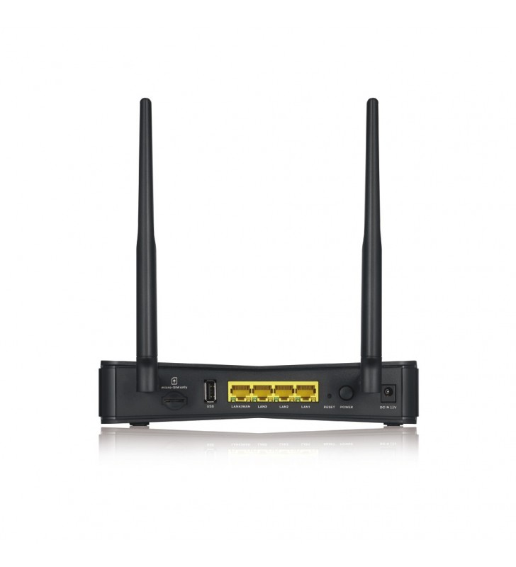 Zyxel LTE3301-PLUS router wireless Bandă dublă (2.4 GHz/ 5 GHz) Gigabit Ethernet 3G 4G Negru