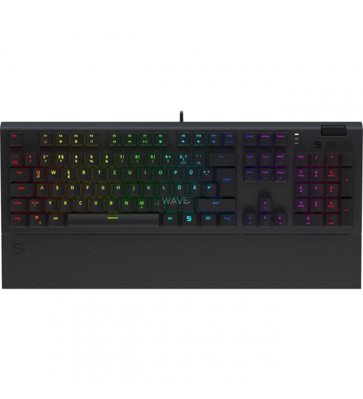 Tastatură pentru jocuri SPC Gear  GK650K Omnis (negru, aspect DE, Kailh RGB Blue)