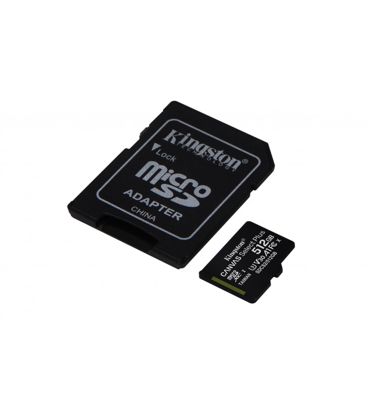 512GB MICROSDXC CANVAS SELECT/100R A1 C10 CARD + SD ADAPTER