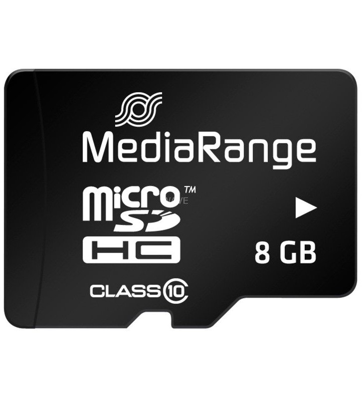 MediaRange  8GB microSDHC, card de memorie (negru, clasa 10)