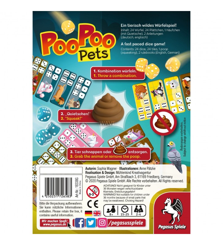Pegasus  Poo Poo Pets, joc cu zaruri