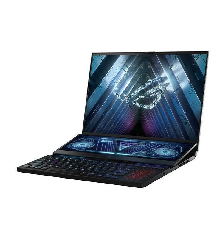 Laptop ASUS ROG Zephyrus Duo 16 GX650RS-LB050W 16 inch WQUXGA AMD Ryzen 9 6900HX 64GB DDR5 4TB SSD nVidia GeForce RTX 3080 Windows 11 Home Black