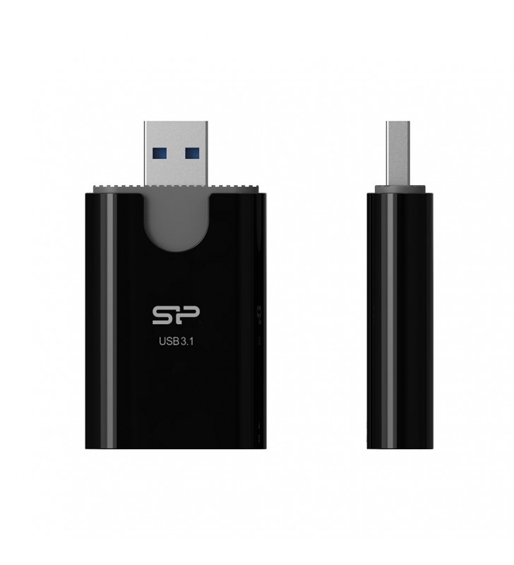 Silicon Power Combo cititoare de carduri Negru, Gri USB 3.2 Gen 1 (3.1 Gen 1) Type-A