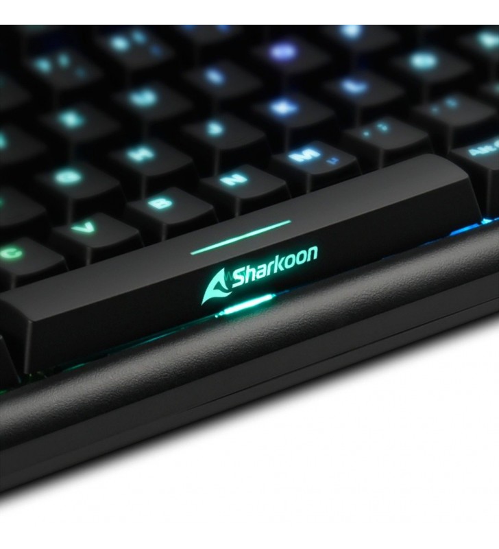 Tastatură pentru jocuri Sharkoon  SKILLER SGK30 (negru, aspect SUA, albastru Huano)