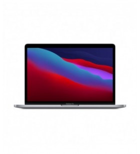 Resigilat: MacBook Pro 13.3", procesor Apple M1, 8 nuclee CPU si 8 nuclee GPU, 8GB, 256GB SSD, Space Grey, INT KB