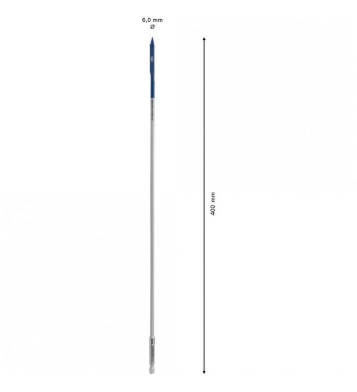 Burghiu de frezat plat Bosch  Expert SelfCut Speed, Ø 6mm (lungime 400 mm)