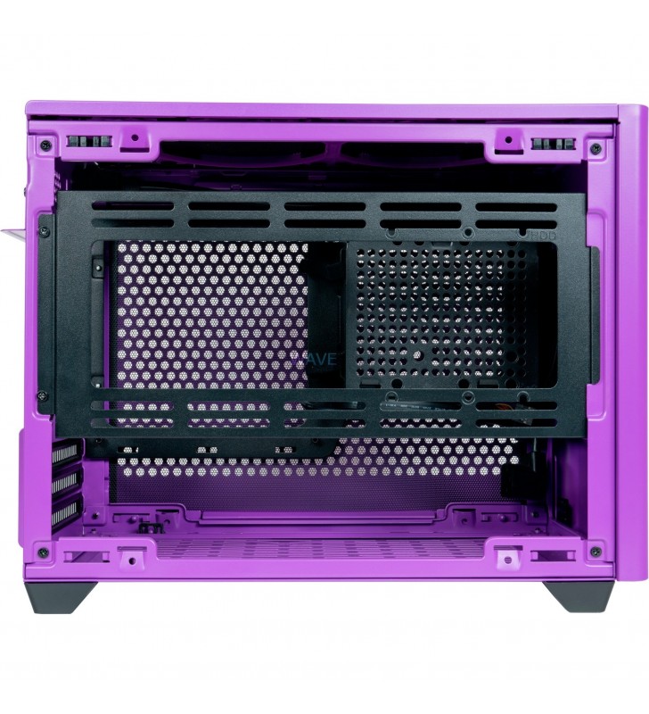 Cooler Master  MasterBox NR200P Purple, carcasă turn (violet, sticla securizata)