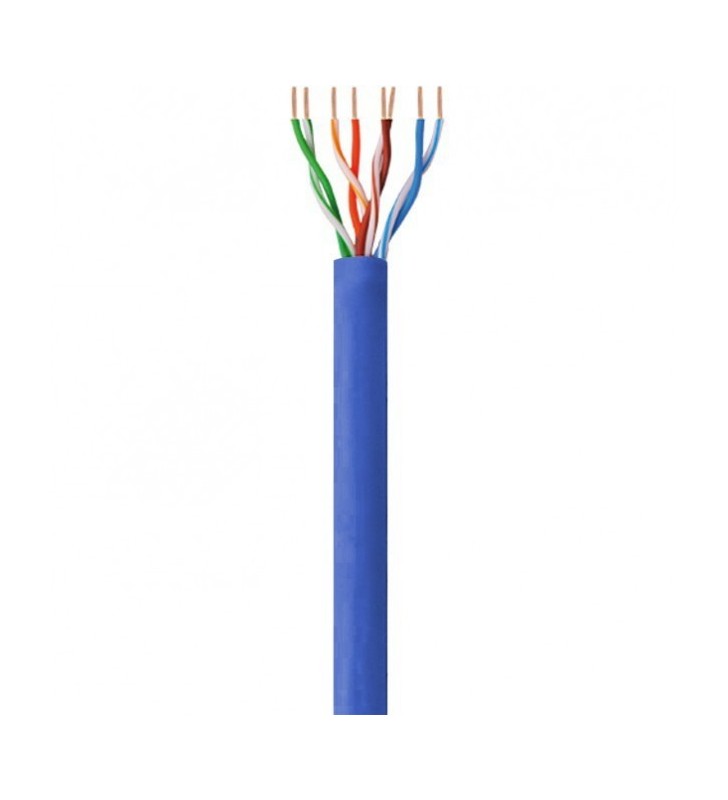Techly ITP6-CCA-305-BL cabluri de rețea 305 m Cat6 U/UTP (UTP) Albastru