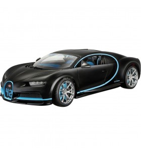 Bburago  Bugatti Chiron, model de vehicul (negru/albastru, 1:18)