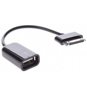 Techly I-SAM-EXT20 cabluri pentru telefoanele mobile Negru USB A Samsung 30-pin 0,2 m