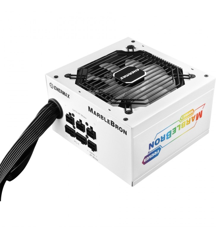 Enermax  Marblebron RGB 850W, sursa PC (alb, 4x PCIe, 850 wați)