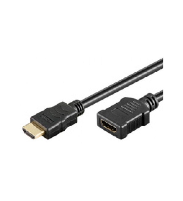 Techly 3.0m HDMI M/F cablu HDMI 3 m HDMI Tip A (Standard) Negru
