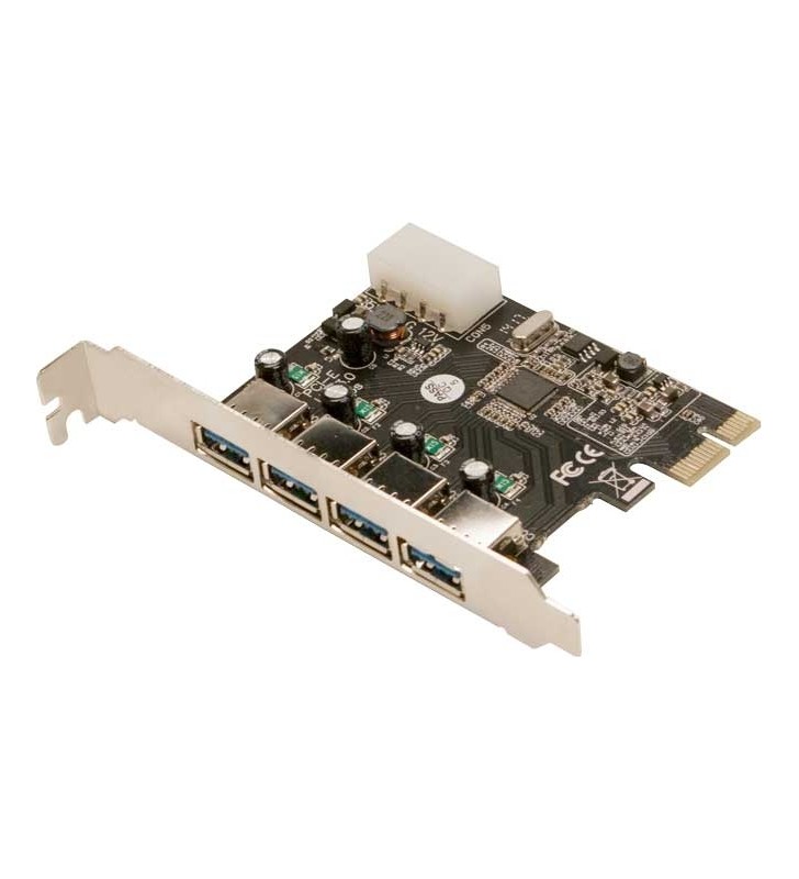 CARD adaptor LOGILINK, PCI-Express la 4 x USB3.0, "PC0057A"