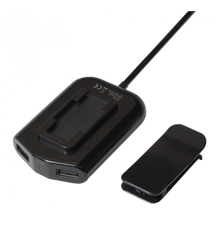 ALIMENTATOR auto LOGILINK, 4 x USB, pt. bricheta auto 2 x USB, pt. bancheta din spate 2 x USB, 1.8m cablu, maxim 9.6A, black, "