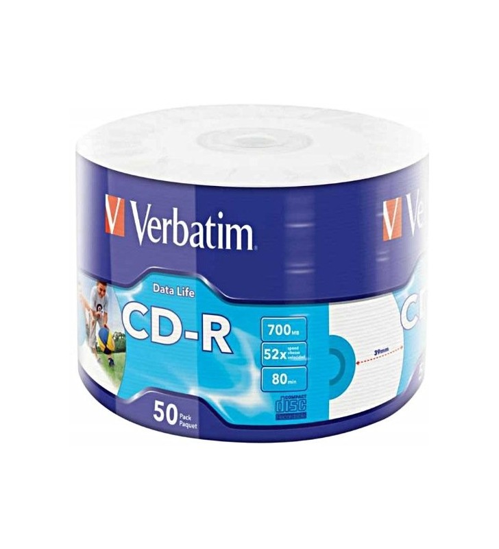 Verbatim 50x CD-R 700 Mega bites 50 buc.
