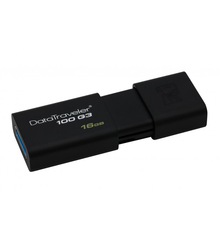Kingston Technology DataTraveler 100 G3 memorii flash USB 16 Giga Bites USB Tip-A 3.2 Gen 1 (3.1 Gen 1) Negru