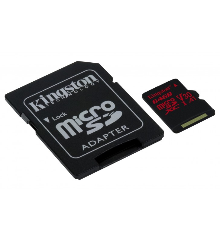 Kingston Technology Canvas React memorii flash 64 Giga Bites MicroSDXC Clasa 10 UHS-I