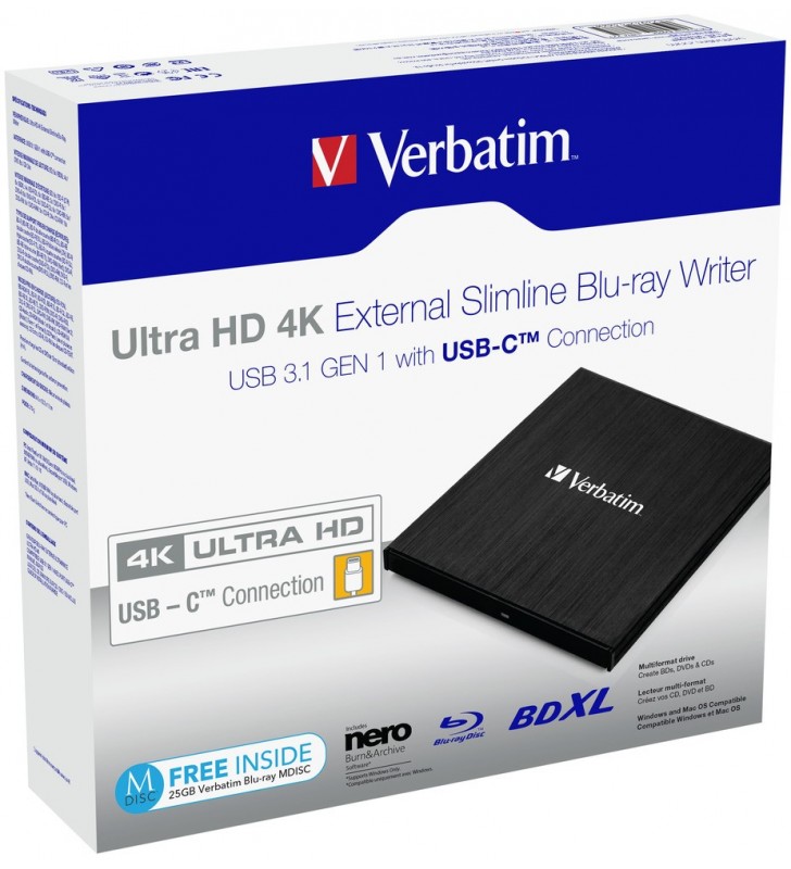 Verbatim 43888 unități optice Negru Blu-Ray DVD Combo