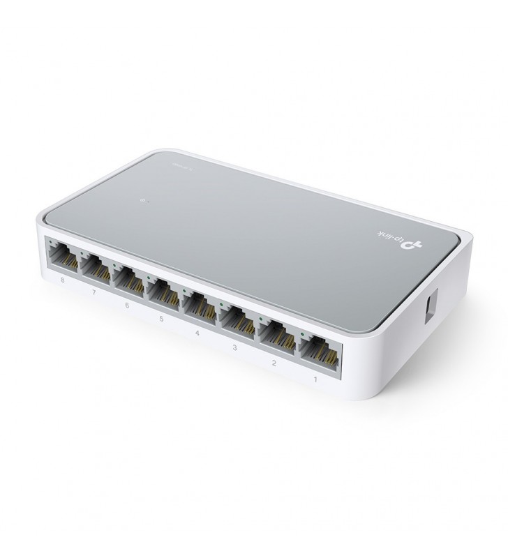 TP-LINK 8-Port 10 100Mbps Desktop Switch Fara management Alb