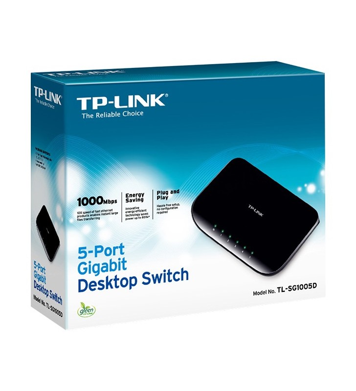 TP-LINK TL-SG1005D switch-uri Fara management Gigabit Ethernet (10 100 1000) Negru