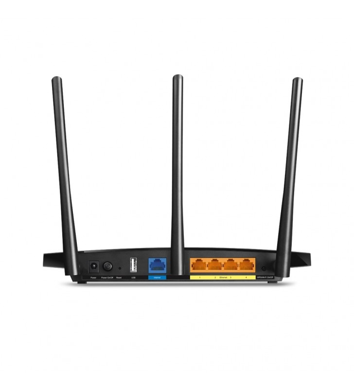 TP-LINK AC1900 router wireless Bandă dublă (2.4 GHz/ 5 GHz) Gigabit Ethernet Negru