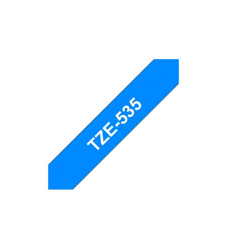 Brother TZe-535 benzi pentru etichete Alb pe albastru
