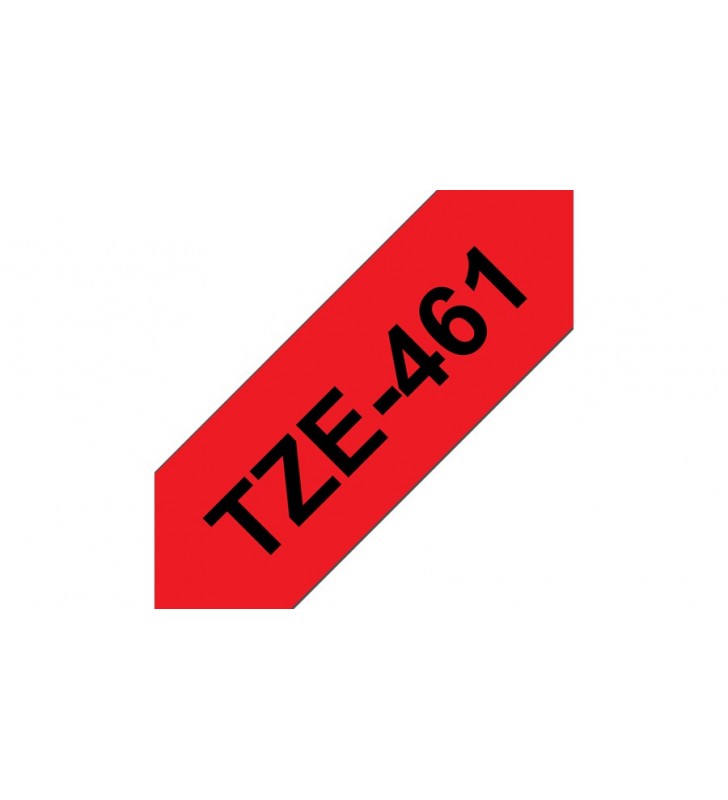 Brother TZe-461 benzi pentru etichete Negru pe rosu