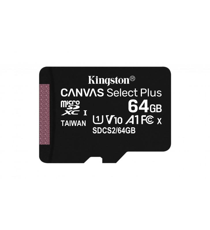 Kingston Technology Canvas Select Plus memorii flash 64 Giga Bites MicroSDXC Clasa 10 UHS-I
