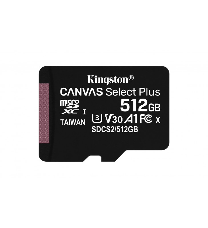 Kingston Technology Canvas Select Plus memorii flash 512 Giga Bites MicroSDXC Clasa 10 UHS-I