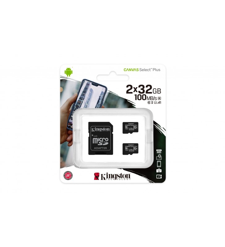 Kingston Technology Canvas Select Plus memorii flash 32 Giga Bites MicroSDHC Clasa 10 UHS-I