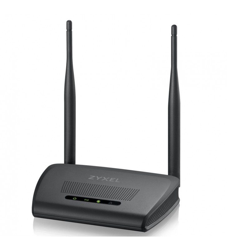 Zyxel NBG-418N v2 router wireless Bandă unică (2.4 GHz) Fast Ethernet Negru