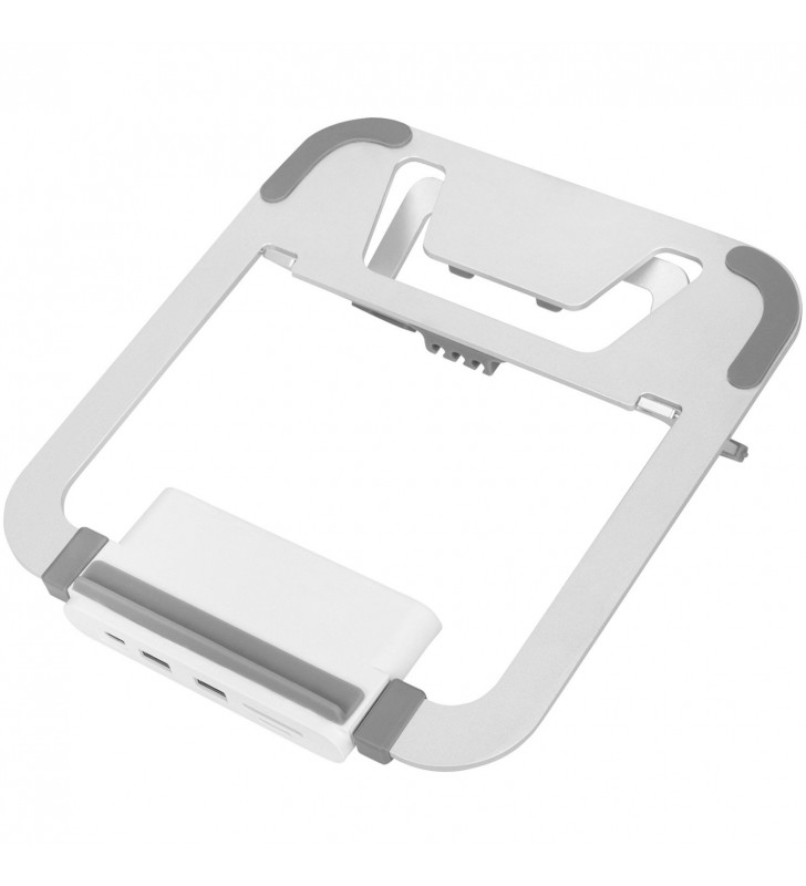 Stand variabil pentru laptop Digitus  , suport (alb/argintiu, USB-C, HDMI, VGA)