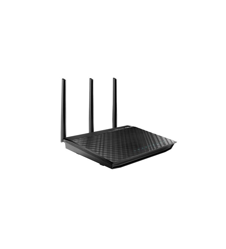 ASUS RT-N66U router wireless Bandă dublă (2.4 GHz/ 5 GHz) Gigabit Ethernet Negru